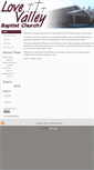 Mobile Screenshot of lovevalleybaptist.com